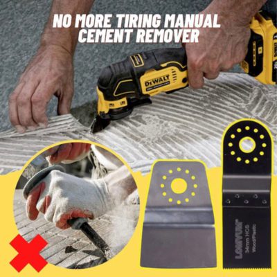 RenoPRO Cement Oscillating Scraper,Carbide grit blade,scraper blade,power tools,multi-tool accessories