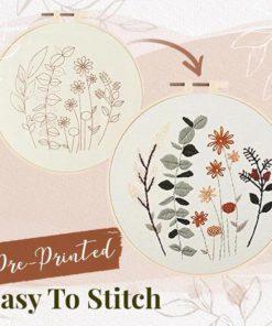 EasyStitch Floral Embroidery Stitching Set