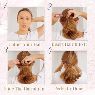 Elegant Simple Bun Hairpin,Elegant,Elegant Simple,Simple Bun,Elegant Bun