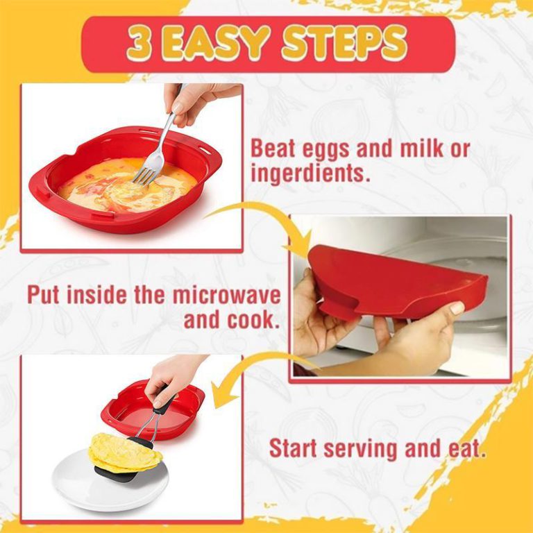 Microwave Silicone Omelet Maker Not sold in stores MOLOOCO