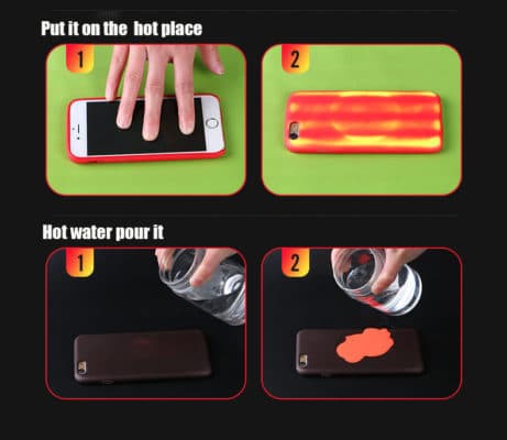Heat Sensitive Phone Case,thermal phone case,heat thermal phone case,Thermal Case,thermal iphone case
