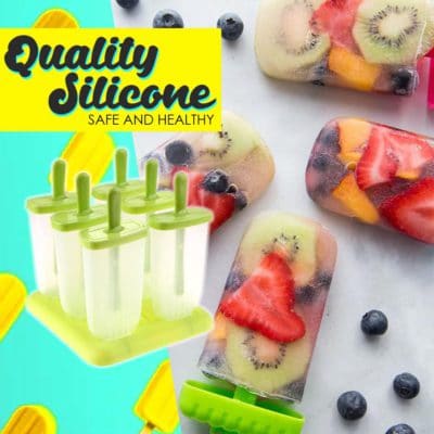 Silicone Ice Popsicles Maker (Set of 6),popsicle maker,ice popsicle molds,popsicle molds,ice pop molds