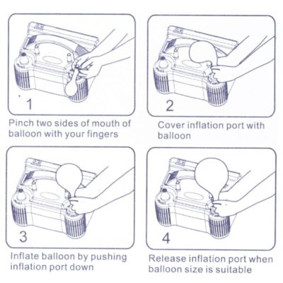 Double Hole Balloon Air Pump,Inflator Pump,Double Hole Air Pump,Balloon Air Pump