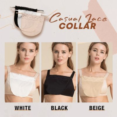 Casual Lace Collar,Snap-On Bra,lace collar shirt,rbg lace collar,Lace Collar