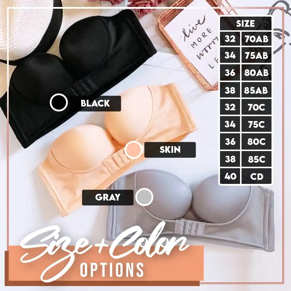 Lift It Up Backless Strapless Plunge Bra,lift it up backless strapless bra,strapless bra lift up,FirmUp Strapless Lift Bra,adhesive lift bra