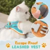 Luminous Escape-Proof Cat Vest Harness Set