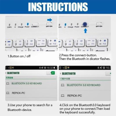 Mini iPhone Android Bluetooth Keyboard