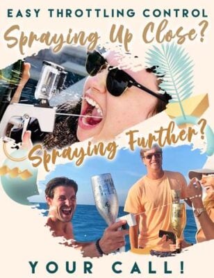 Party Hype Champagne Launcher,Champagne Spray Gun,adjustable snap stopper