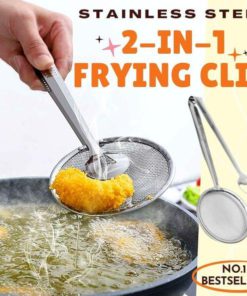 Stainless Steel 2-in-1 Fried Food Clip
