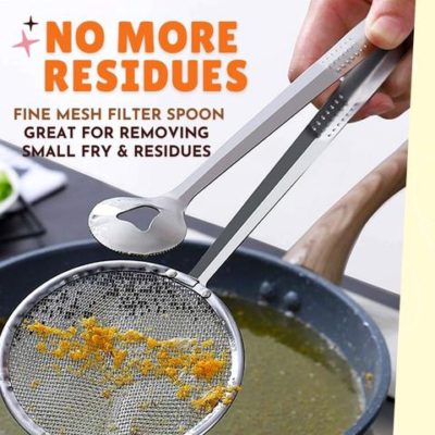 Stainless Steel 2-in-1 Fried Food Clip