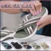 Stretch Cross Orthotic Slide Sandals