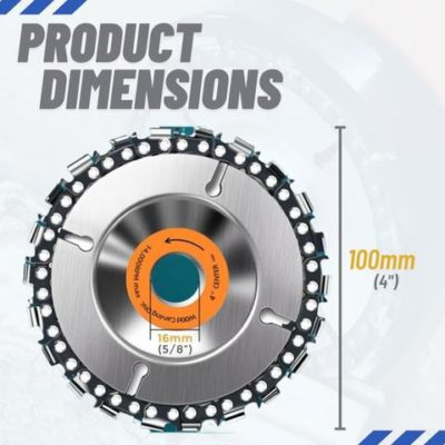Wood Carving Disc For Angle Grinder,angle grinder carving disc,wood carving disc for grinder,wood carving disc,MaxGrinder 22 Teeth Saw Wood Angle Grinder Disc