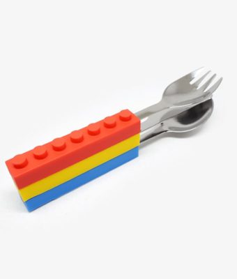 Brick Shape Stackable Cutlery Set,cutlery set,Lego,splendid creation,Lego handle
