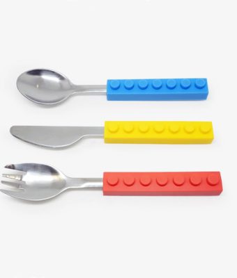Brick Shape Stackable Cutlery Set,cutlery set,Lego,splendid creation,Lego handle