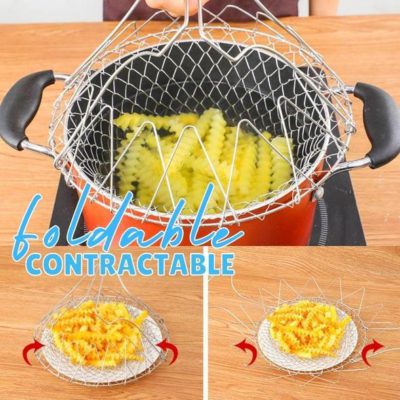 Extendable Fry Basket,Fry Basket Extendable,Extendable Stainless Steel Fry Basket