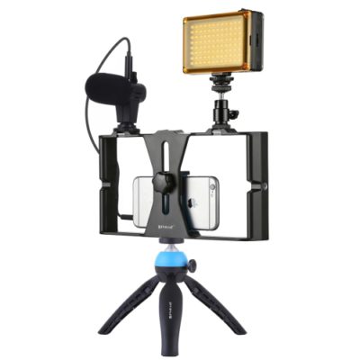 Vlogger Box with LED light and Microphone,Vlogger Box,cell phone camera,Vlogger,Microphone