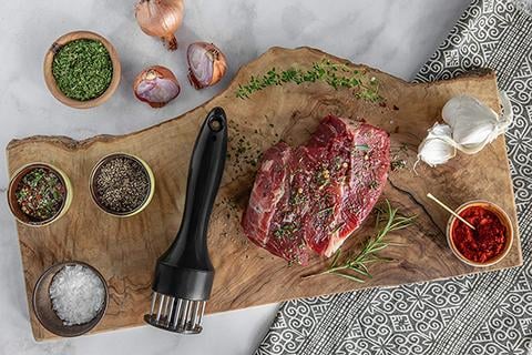 Quick Press Meat Tenderizer,tenderizer,pine-needled blades,multiple razor-sharp,Meat Tenderizer