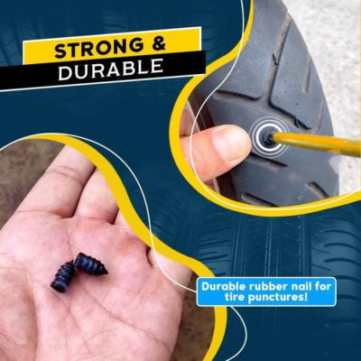 Tire Repair Screw in Rubber Plug Nail Car Tyre Puncture Repair Kit Off-Road  Tire P5U0 - Walmart.com