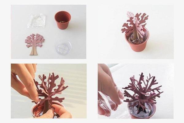 Magic Growing Tree,colorful flowers,paper tree,magic paper tree