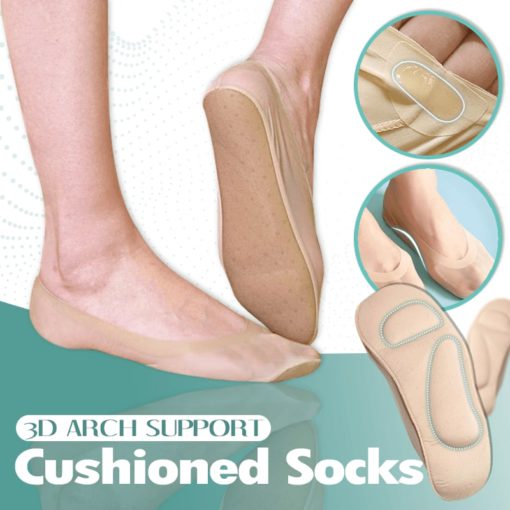 3D Arch támogatás Párnázott zokni, Párnázott zokni, 3D Arch támogatás