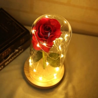 Enchanted Rose Flower Lamp,lamp,Flower Lamp,Enchanted Rose,Rose