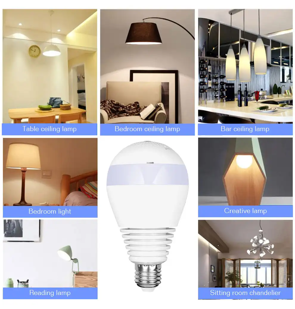 Bulb Camera,Wireless Bulb Camera,Camera,360-degree