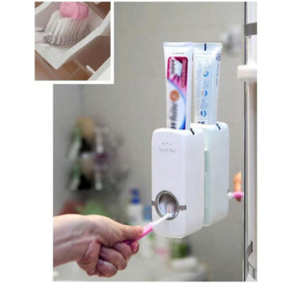 Toothpaste Dispenser,Hands-Free Toothpaste Dispenser,Hands-Free,Toothpaste,Brush Holder Set