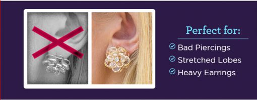 Support Earring Backs,Earring Backs,Gold Hypoallergenic,Hypoallergenic,Support Earring