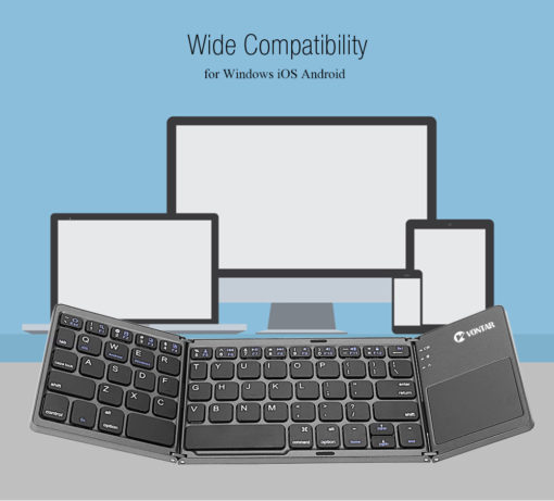 Tastatur med touchpad, bærbart tastatur, bærbart tastatur med touchpad, foldbart bærbart tastatur, touchpad