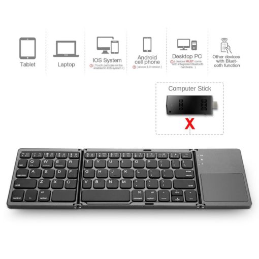 帶觸摸板的鍵盤,便攜式鍵盤,帶觸摸板的便攜式鍵盤,可折疊便攜式鍵盤,觸摸板