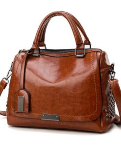 Messenger Bag,Leather Fashion,Ladies Soft Leather Fashion All-match Messenger Bag