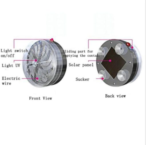 UV -lampe, solcelledrevet UV -lampe, solcelledrevet, lampe