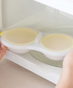 Egg Poacher,Double Egg Poacher,Microwavable,Perfect Poach,Double Egg