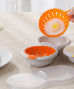 Egg Poacher,Double Egg Poacher,Microwavable,Perfect Poach,Double Egg