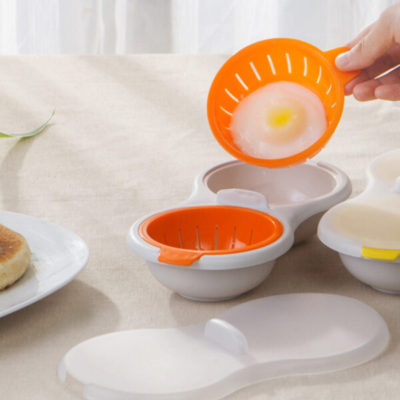 Egg Poacher,Double Egg Poacher,Microwavable,Perfect Poach,Double Egg