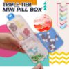Mini Pill Box,Pill Box,Box,Triple Tier Mini Pill,Mini Pill