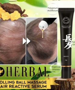 Herbal Rolling Ball Massage Hair Reactive Serum