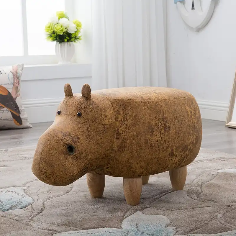 Hippo Stool,Pouf Poire Taburetes,Pouf Poire,Storage Box,Wood Stools