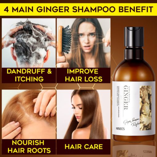 2x več volumnizirajočega ingverjevega šampona za lase, ingverjevega šampona za volumiziranje las, ingverja za volumen las, volumniranja las, volumskega ingverjevega šampona