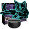 Cat Night Light Lamp,Night Light Lamp,Light Lamp,3D Night Lamp,Cat Night Light