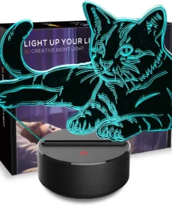 Cat Night Light Lamp,Night Light Lamp,Light Lamp,3D Night Lamp,Cat Night Light