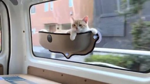 Хамак с прозорци за котки, легло с котешки прозорци, хамак за прозорци, прозоречно легло, котешки прозорец