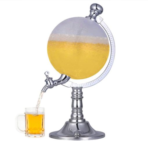Globus Dispensador d'alcohol, Globus de cristall, Dispensador de begudes Globe, Dispensador d'alcohol, Dispensador de begudes