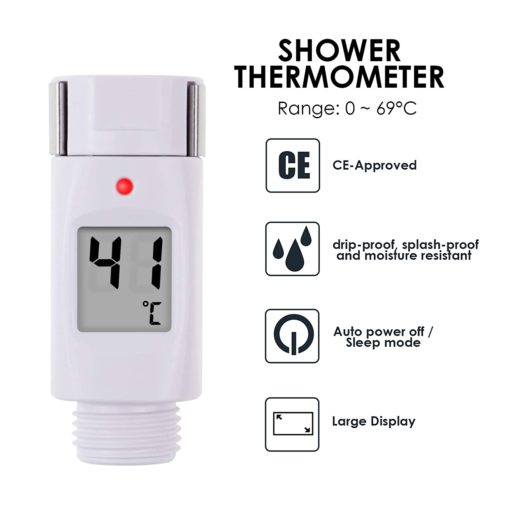 Termómetro de ducha, ducha digital, termómetro de ducha digital