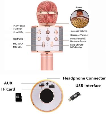 Wireless Bluetooth Karaoke Handheld Microphone,Handheld Microphone,Bluetooth Karaoke,Wireless Bluetooth Karaoke,Wireless Bluetooth