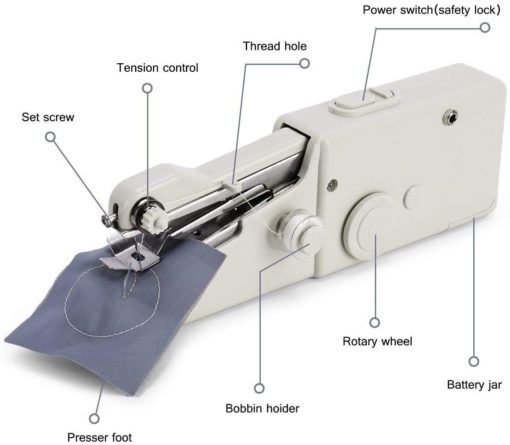 Máquina de coser eléctrica portátil, Máquina de coser eléctrica, Máquina de coser