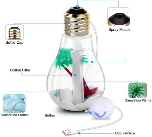 Bulb Humidifier, Humidifier, Mini Bulb Humidifier, Mini Bulb ဖြစ်သည်