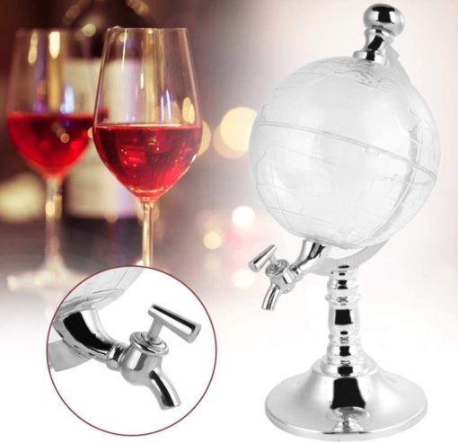Globus Dispensador d'alcohol, Globus de cristall, Dispensador de begudes Globe, Dispensador d'alcohol, Dispensador de begudes