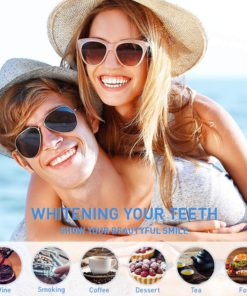 The teeth whitening strip is designed to fit the engineered shape of the upper and lower rows of teeth!
