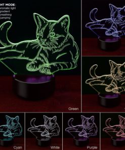 Cat Night Light Lamp,Night Light Lamp,Light Lamp,3D Night Lamp,Cat Night Light